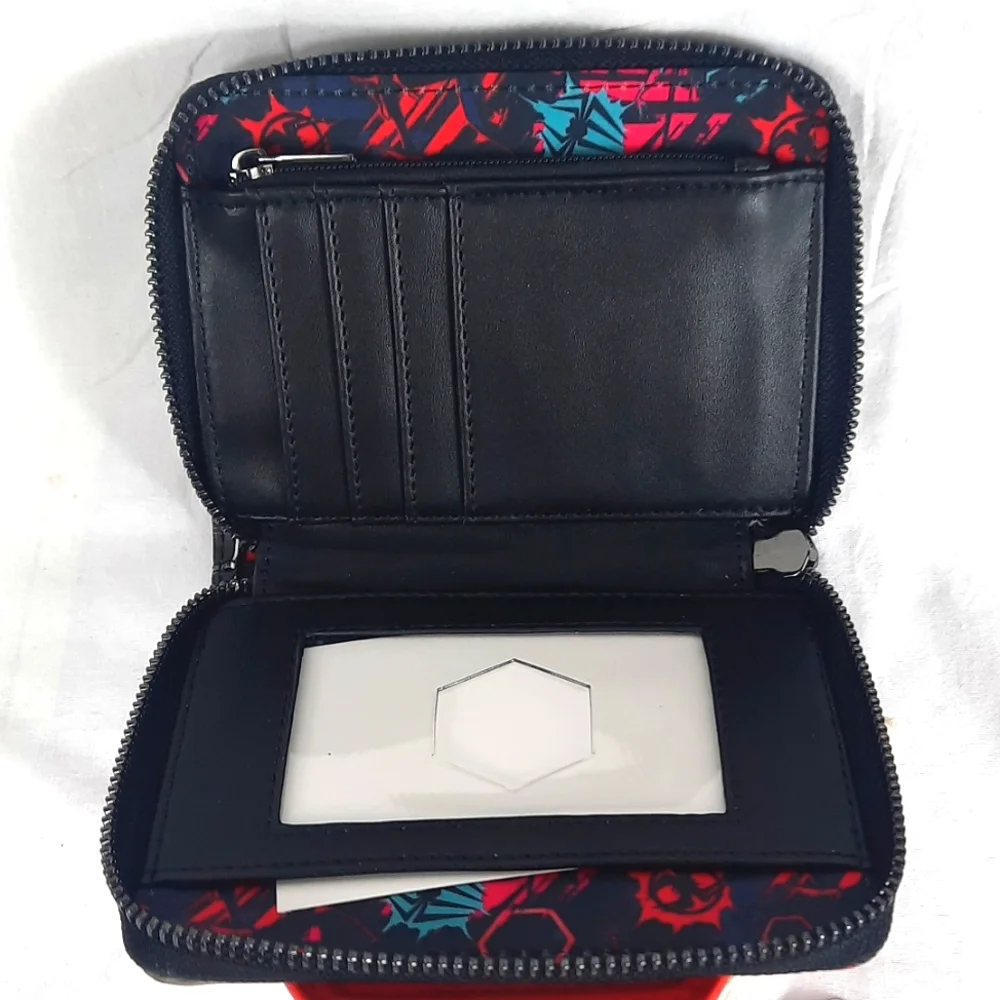 Loungefly Spiderman Spiderverse Lenticular Glow in The Dark Wallet Zip Around - Picture 8 of 11